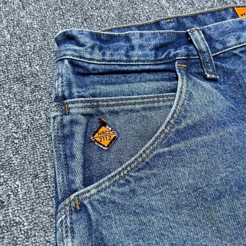 Wrangler Riggs Workwear FR Jeans 38x30 Blue Flame Resistant Denim FR3W050